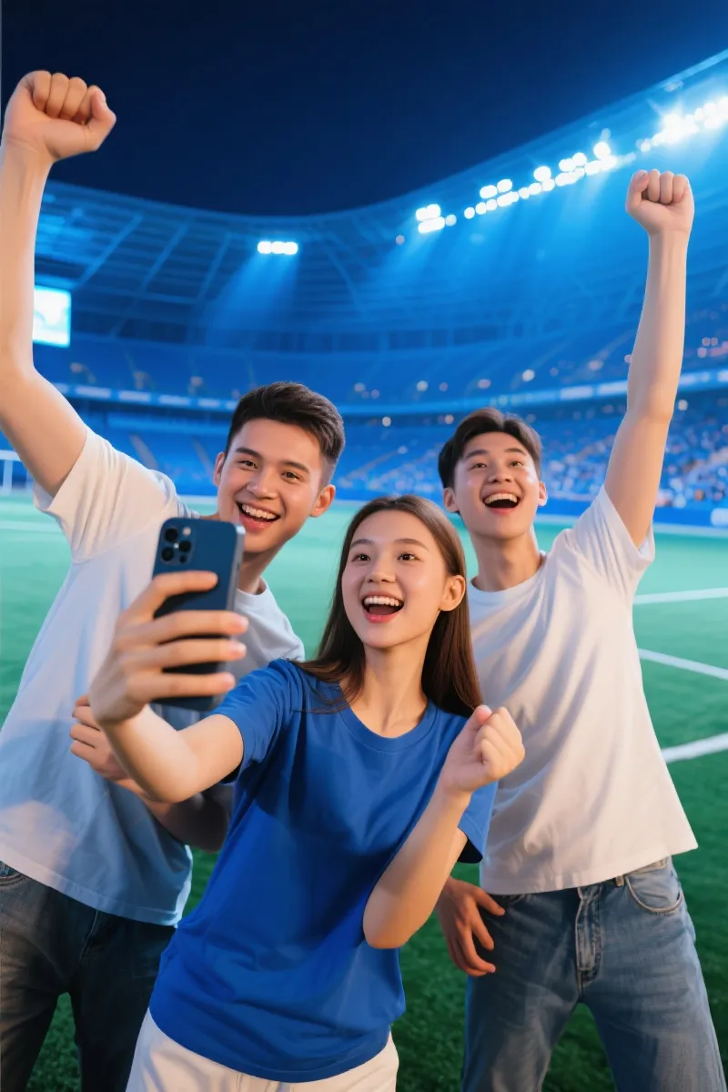 体育迷用手机体验闪电体育app